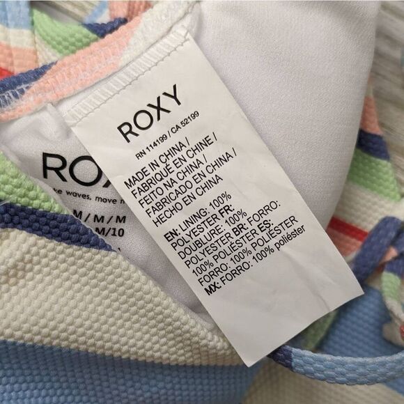 Brand New Roxy Touch of the Rainbow Women’s Medium Multi Color One Piece Suit - Picture 8 of 9